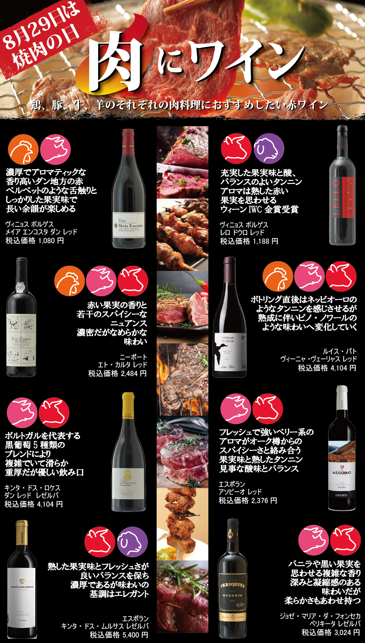 肉に合わせるワイン