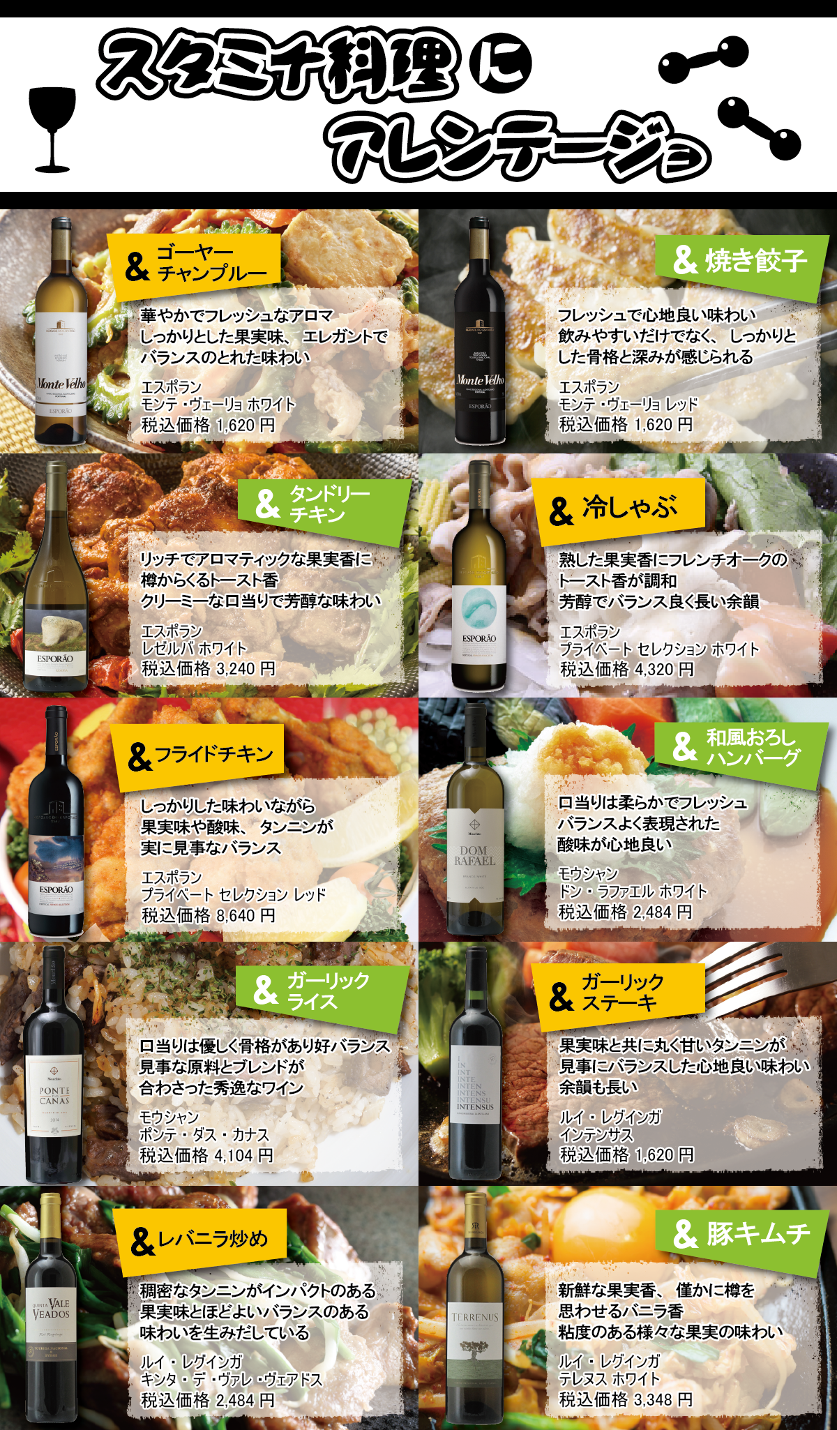 スタミナ料理にアレンテージョ